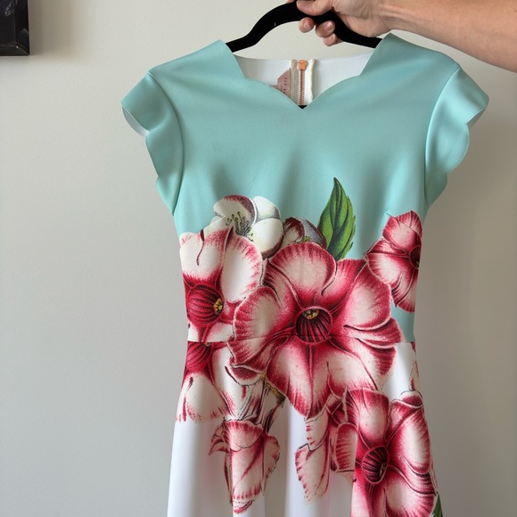 Ted Baker designer midi dress size small - Picture 9 of 10